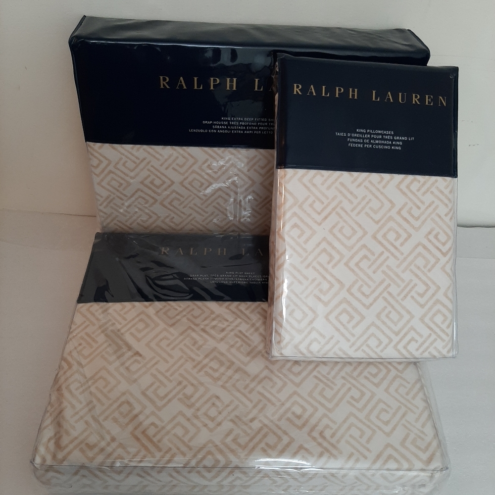 Ralph Lauren Weston Park Hutchings KING Sheet Set MSRP $500